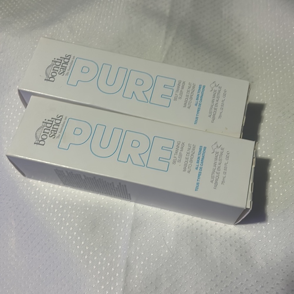 2x Bondi Sands Pure Self Tanning Sleep Mask 75ml for all Skin Tones Tan